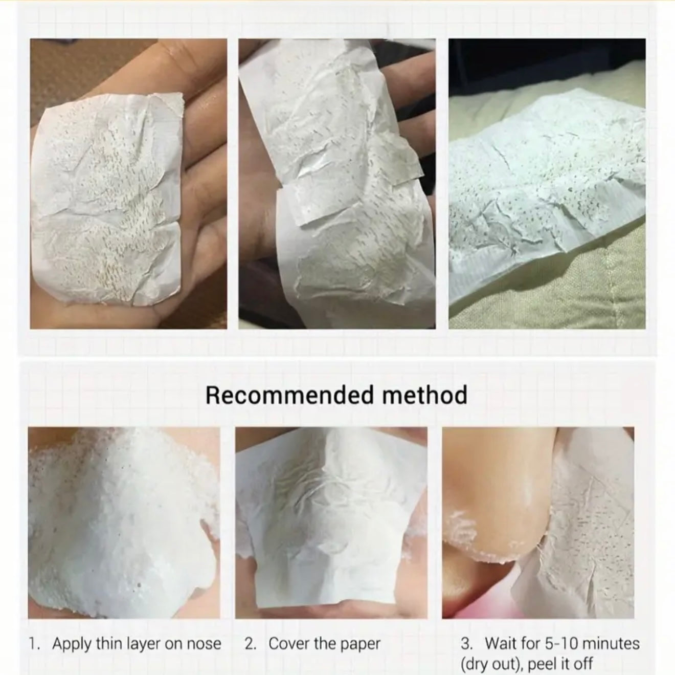 Blackhead and large pore strips