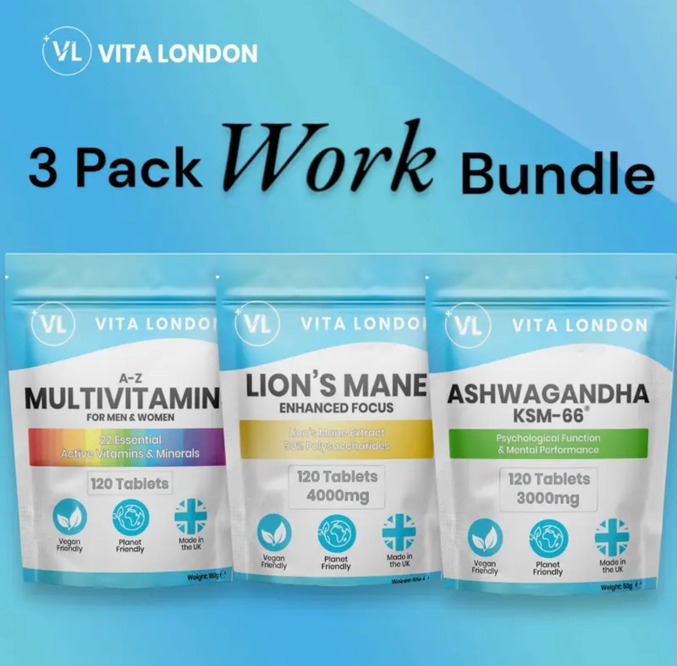 Vita London Work Bundle - Ultimate Productivity & Energy Support