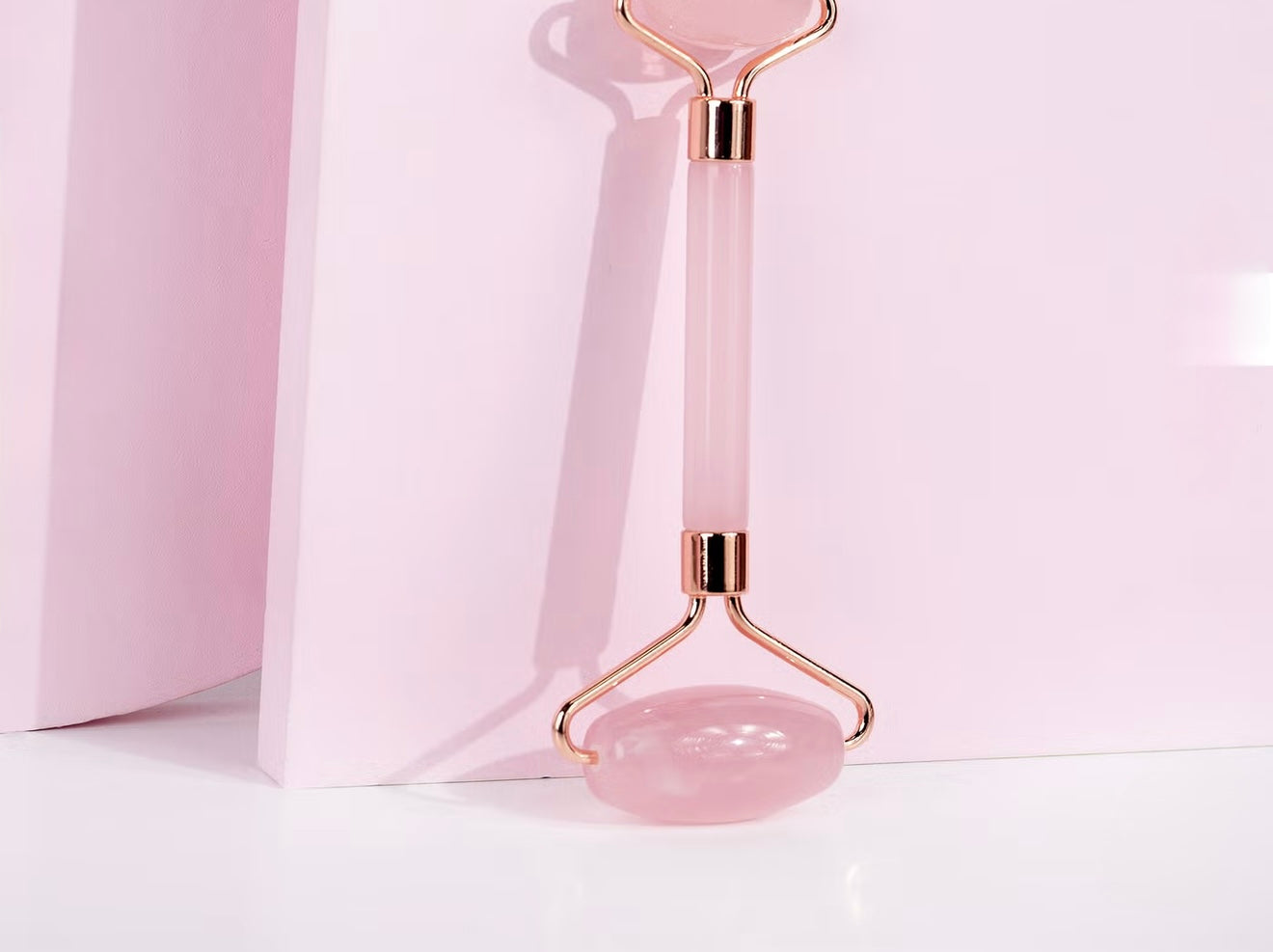 Rose Quartz Resin Roller & Gua Sha