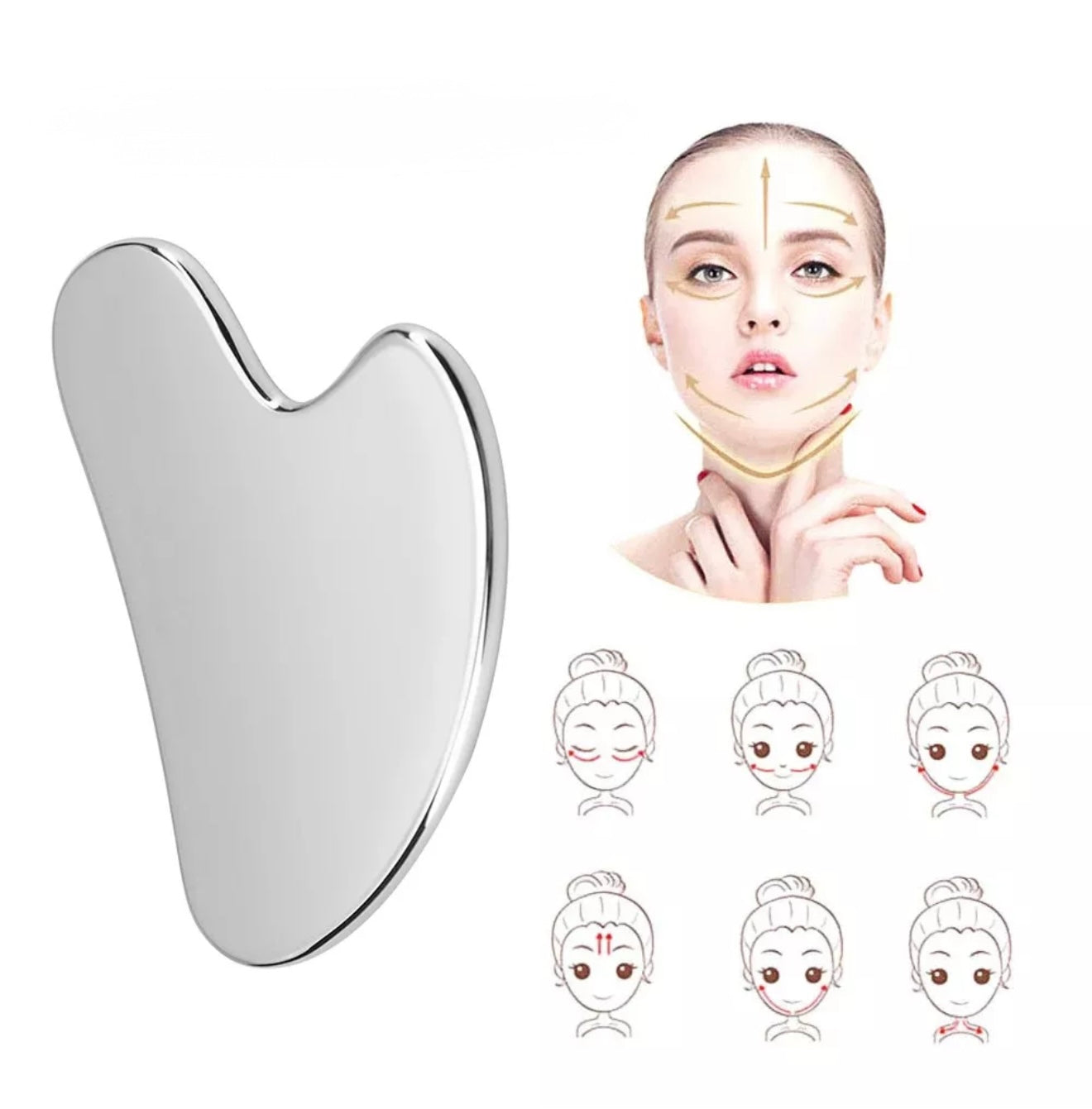 Stainless steel Gua Sha