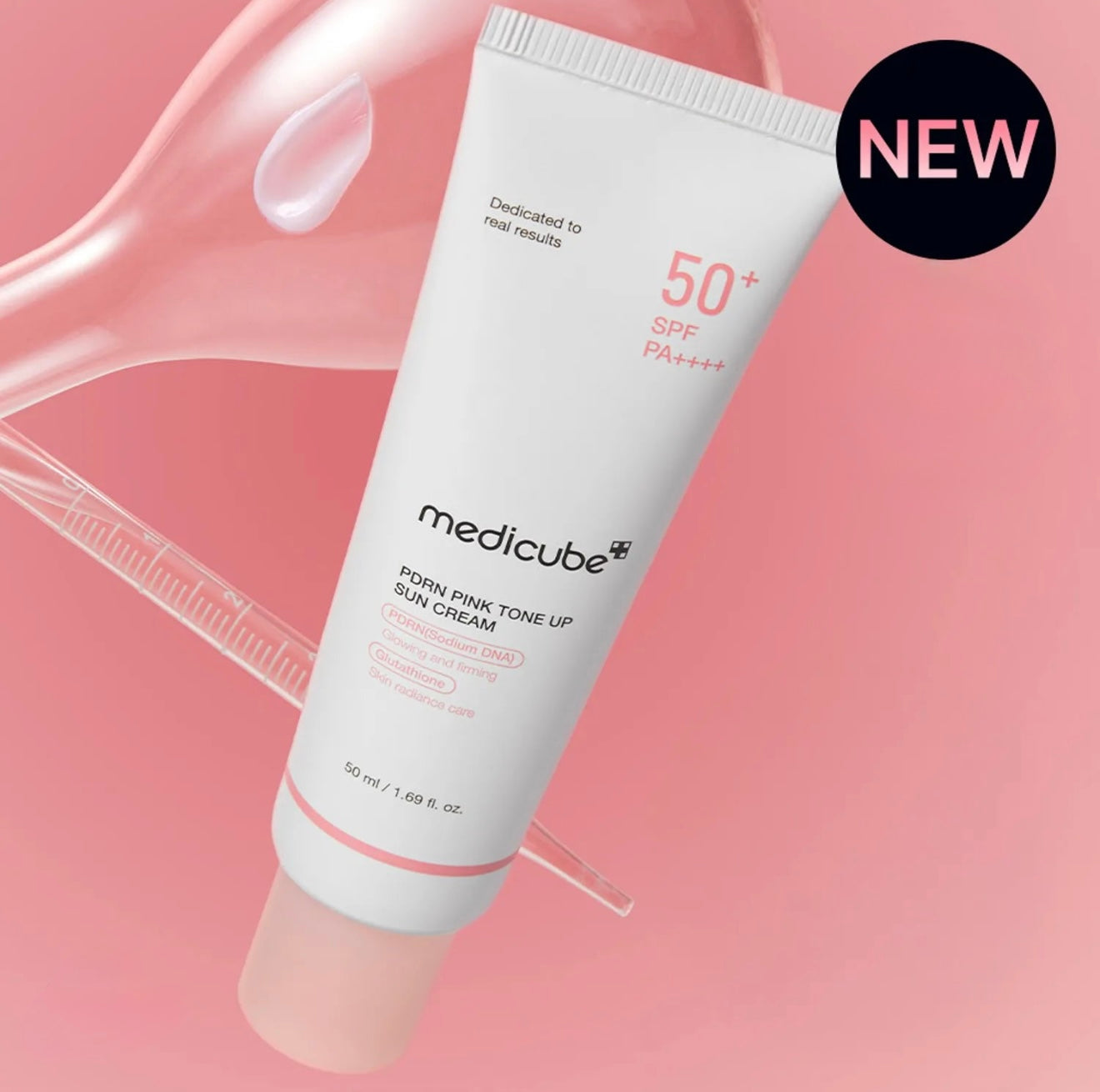 Medicube SPF50+ Collagen Pink Brightening Sunscreen 50ml - Tinted Moisturizer