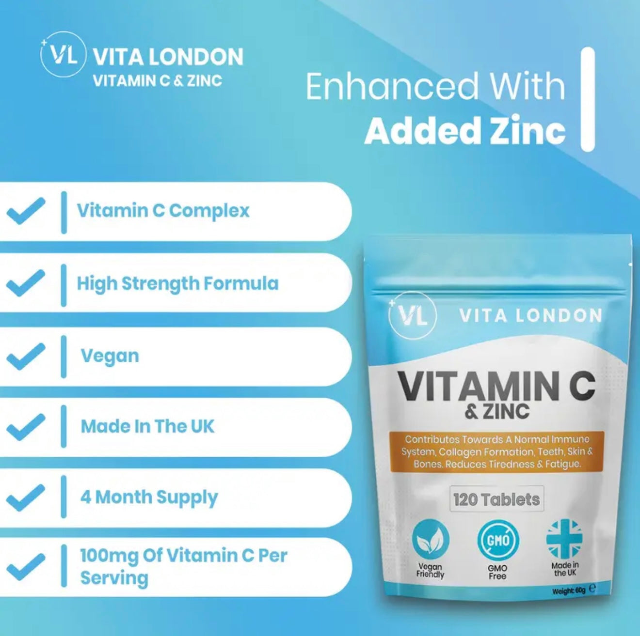 Vita London Fab 5 Bundle - Essential Supplement Starter System
