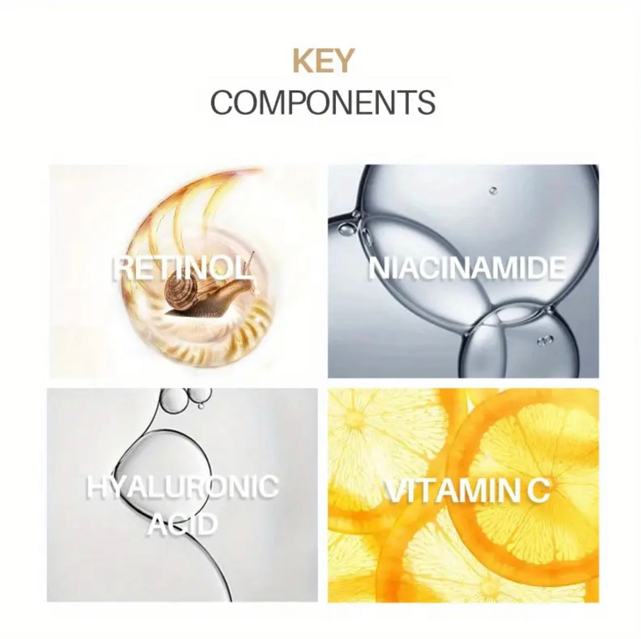 Snail extract with Hyaluronic acid