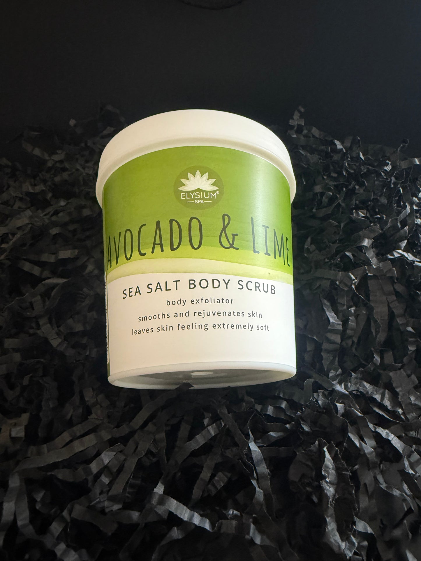 Sea salt body scrub