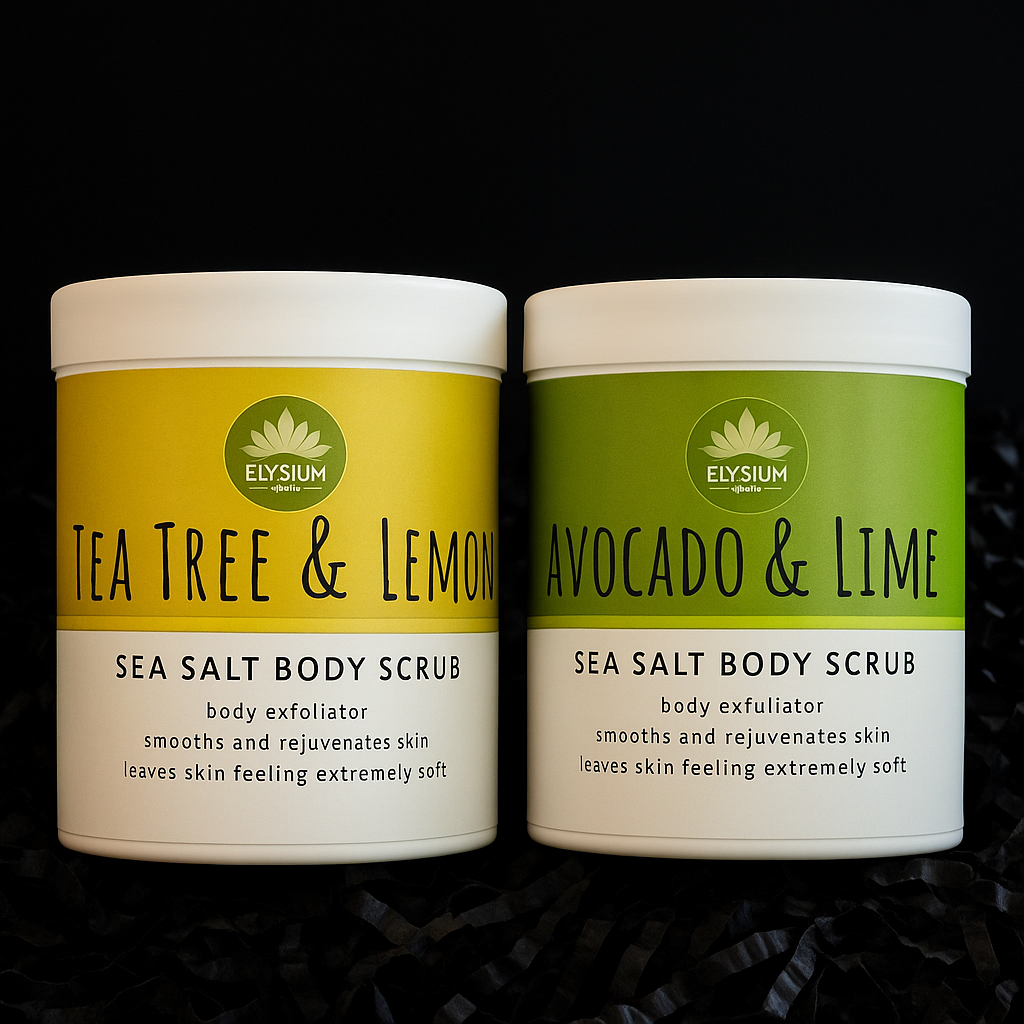 Sea salt body scrub