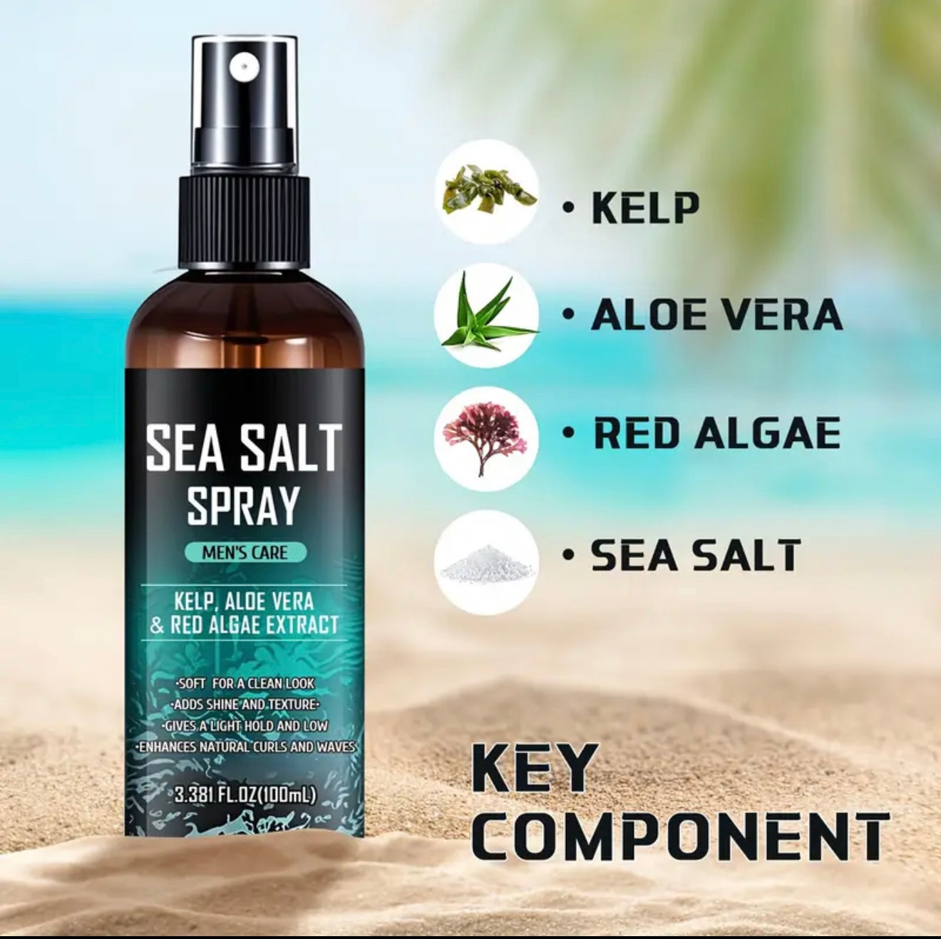 Sea Salt Spray 100ml - Effortless Beach Hair for Men