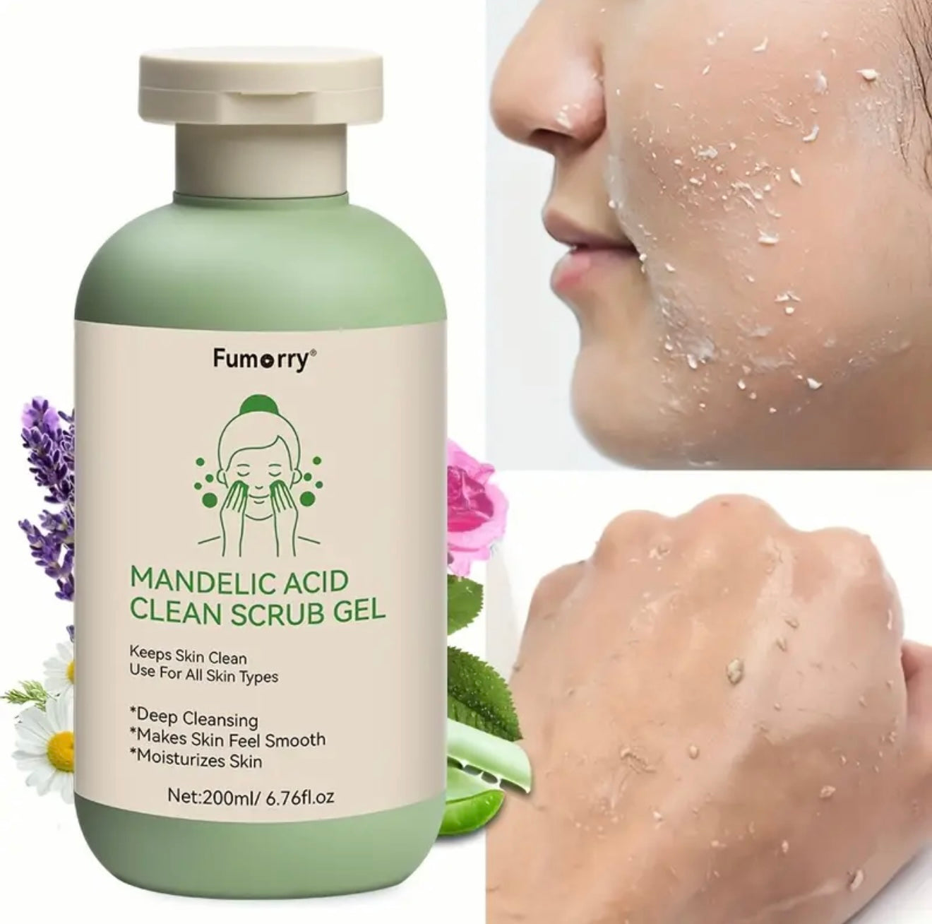 Mandelic Acid Clean Scrub Gel 200ml - Gentle Chemical Exfoliation