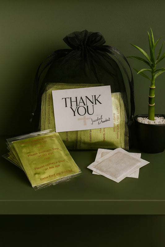 Natural bamboo foot pads