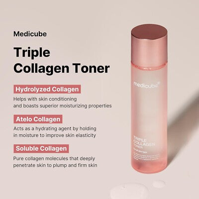 Triple collagen toner